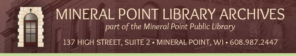 Mineral Point Library Archives Logo