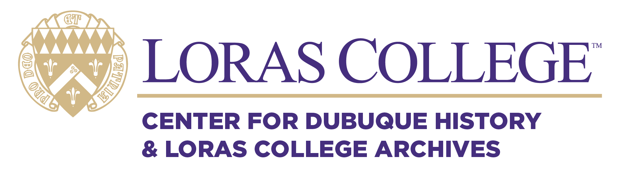 Loras College Center for Dubuque History and Archive Logo